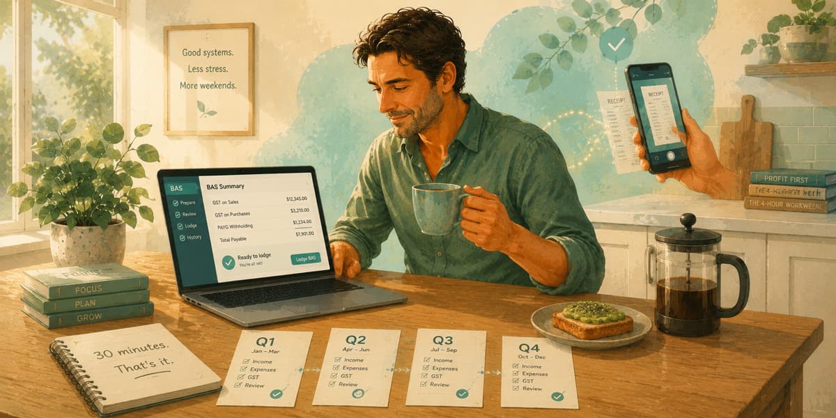 Quarterly GST filing for Australian small businesses