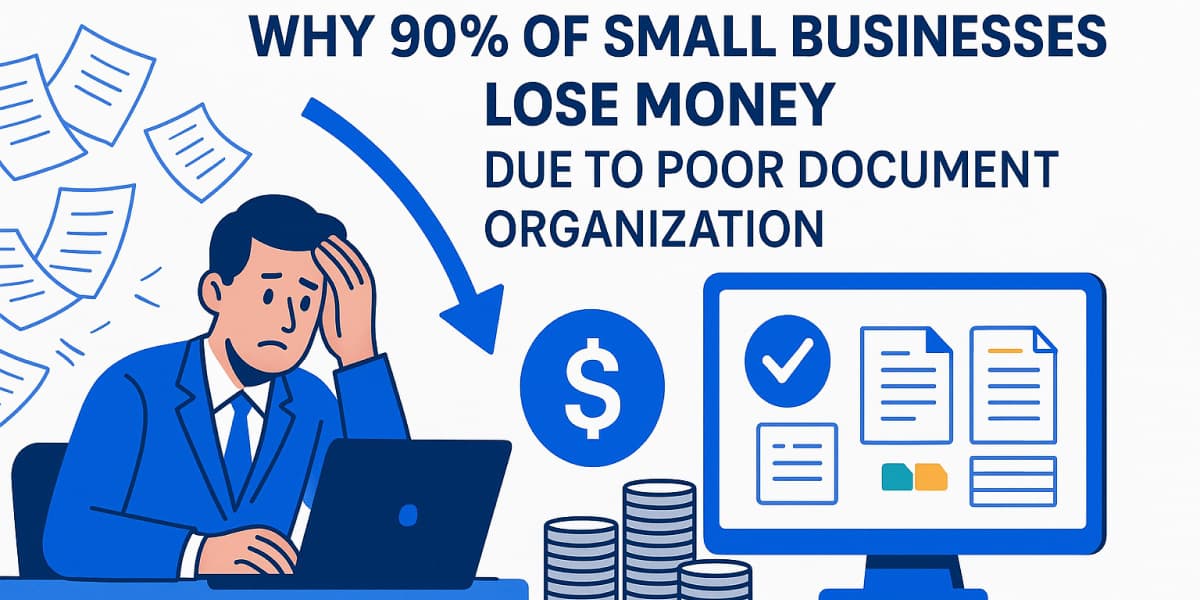 Why 90% of Small Businesses Lose Money Due to Poor Document Organization